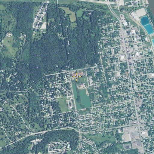 Aerial/Satellite Image of Notre Dame Academy, NE