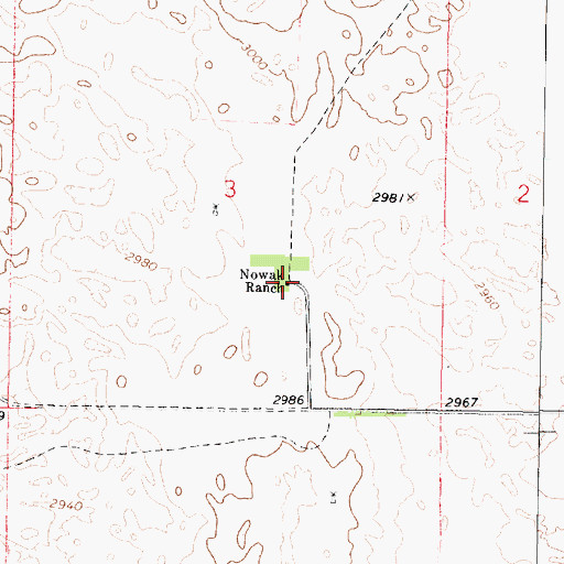 Topographic Map of Nowak Ranch, NE