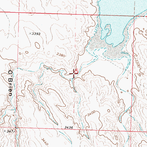Topographic Map of O'Brien Canyon, NE