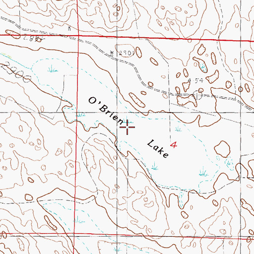 Topographic Map of O'Brien Lake, NE