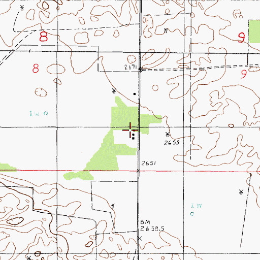 Topographic Map of O'Hara Ranch, NE