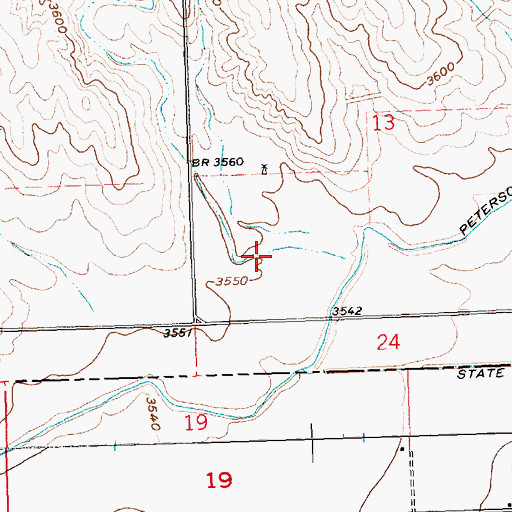 Topographic Map of O Neil Draw, NE