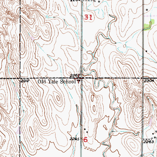 Topographic Map of Old Yale School, NE