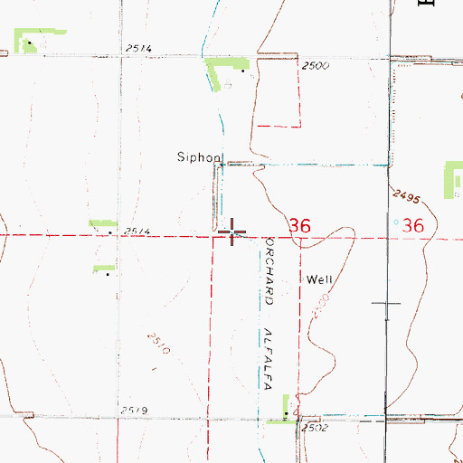 Topographic Map of Orchard Alfalfa Canal, NE