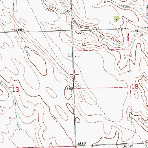 Topographic Map of Oregon Trail, NE