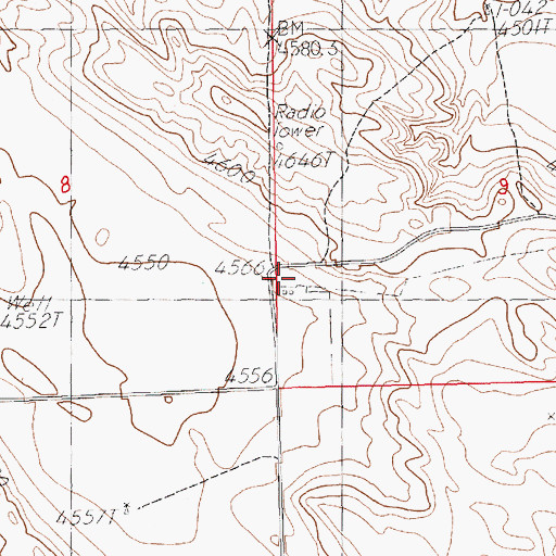 Topographic Map of Orr Ranch, NE