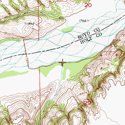 Topographic Map of Otter Creek, NE