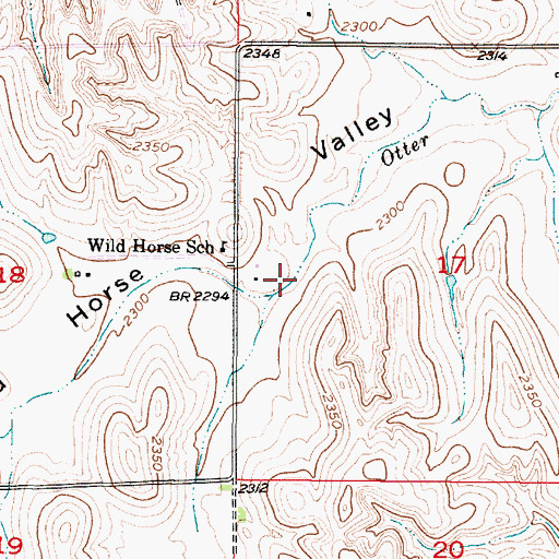 Topographic Map of Otter Creek, NE