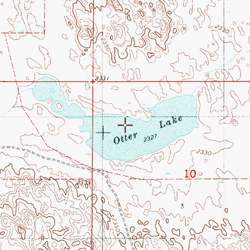 Topographic Map of Otter Lake, NE