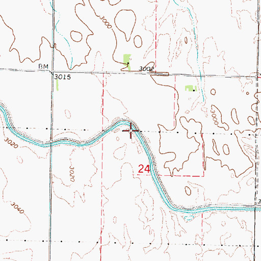 Topographic Map of Outlet Canal, NE