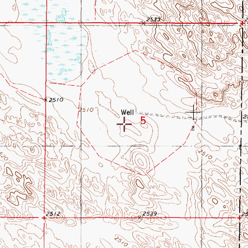 Topographic Map of Paramount Valley, NE