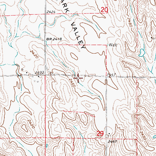 Topographic Map of Park Valley, NE