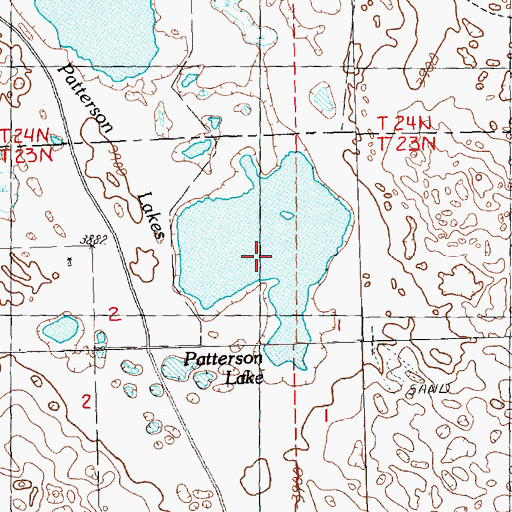 Topographic Map of Patterson Lakes, NE