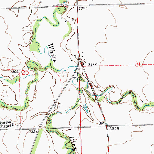 Topographic Map of Patton Creek, NE