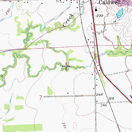 Topographic Map of Little Telico Creek, AR