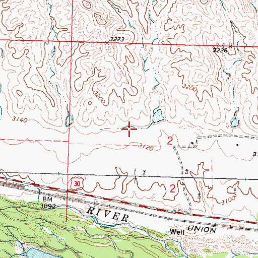 Topographic Map of Paxton Canal, NE