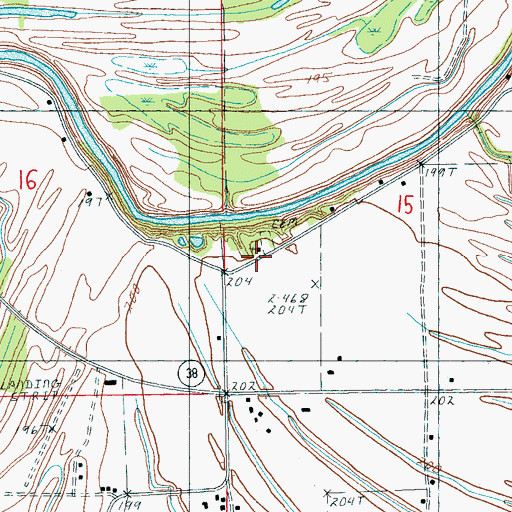 Topographic Map of Locust Grove Church, AR