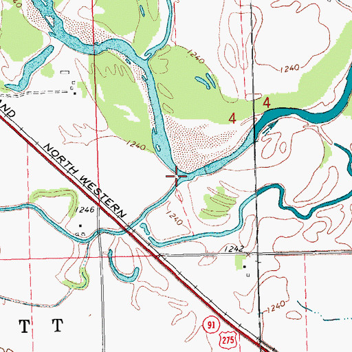 Topographic Map of Pebble Creek, NE