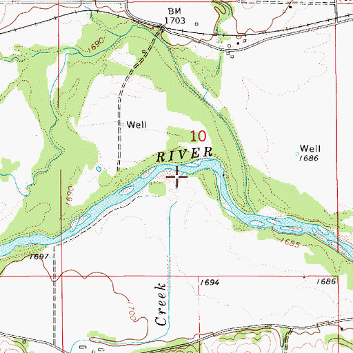 Topographic Map of Penny Creek, NE