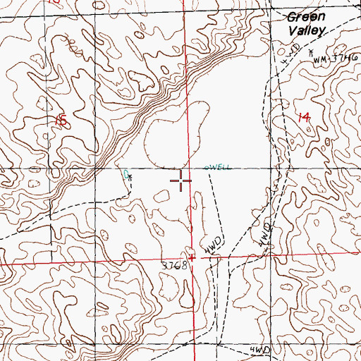 Topographic Map of Peterson Camp, NE