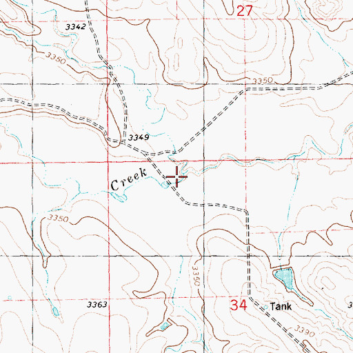 Topographic Map of Peterson Creek, NE