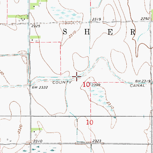 Topographic Map of Phelps County Canal, NE