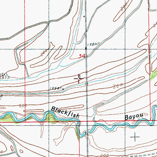 Topographic Map of Macedonia Church, AR