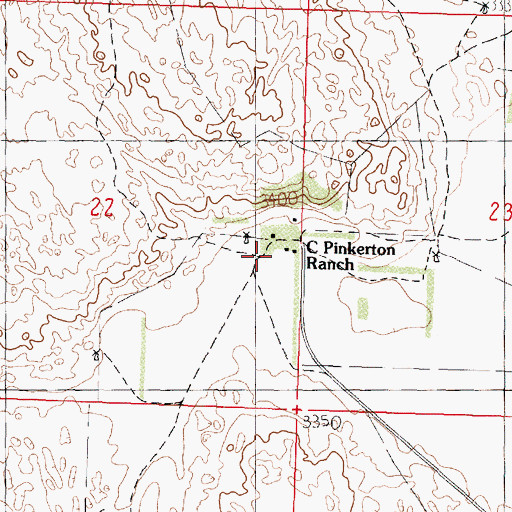 Topographic Map of C Pinkerton Ranch, NE