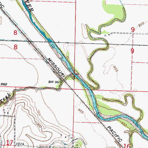 Topographic Map of Piper Creek, NE