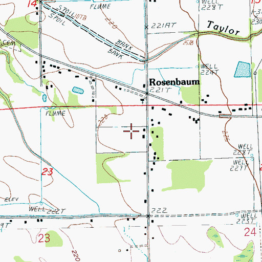 Topographic Map of Moore Chapel, AR