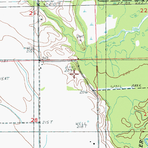 Topographic Map of Mount Zion Church, AR
