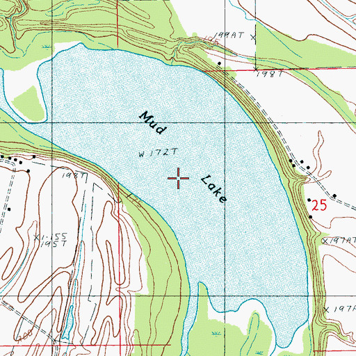 Topographic Map of Mud Lake, AR