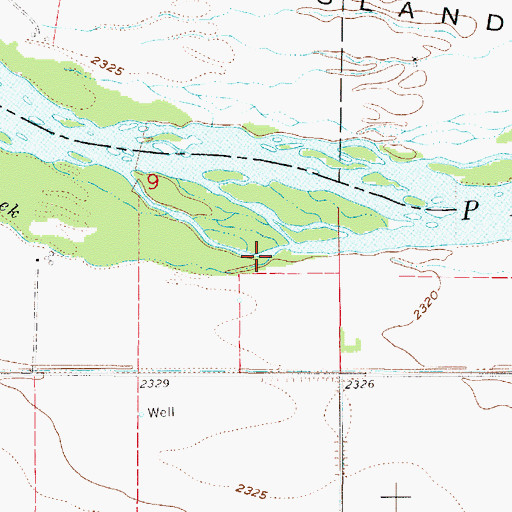 Topographic Map of Plum Creek, NE