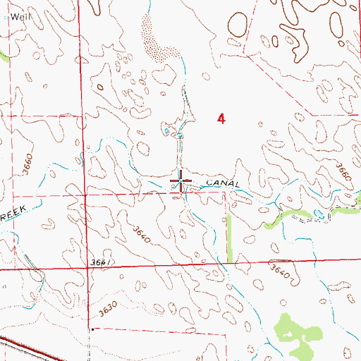 Topographic Map of Plum Creek, NE