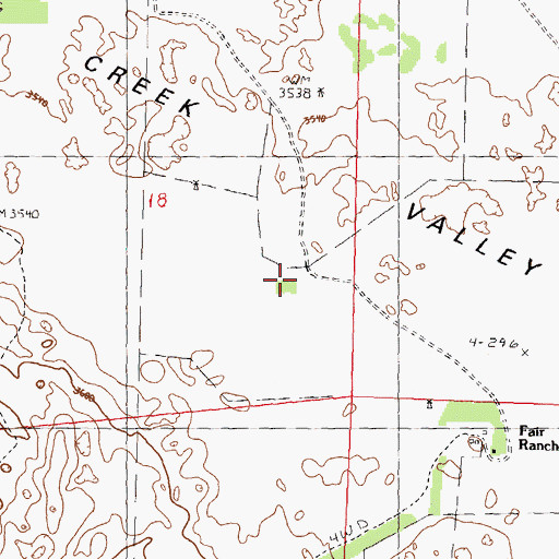 Topographic Map of Pole Creek Valley, NE