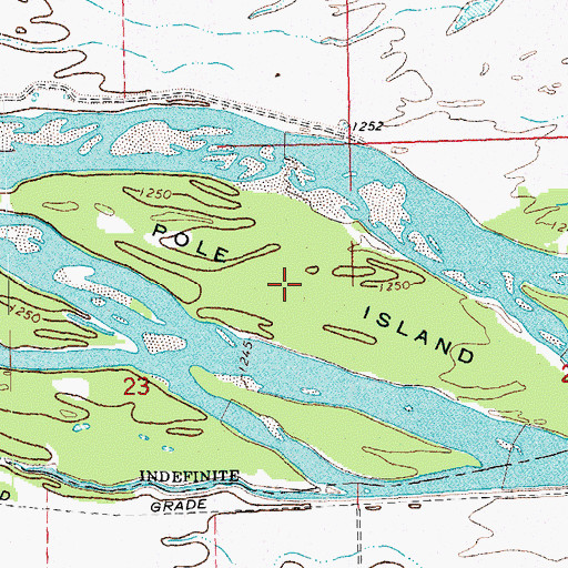 Topographic Map of Pole Island, NE