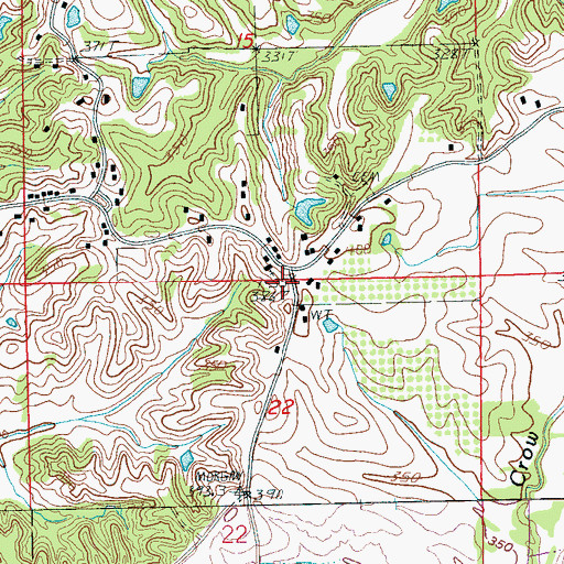Topographic Map of New Prospect Church, AR