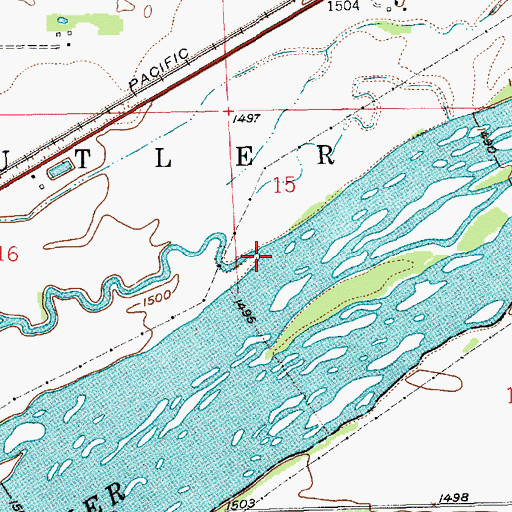 Topographic Map of Prairie Creek, NE
