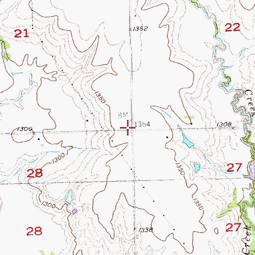 Topographic Map of Prairie Star School (historical), NE