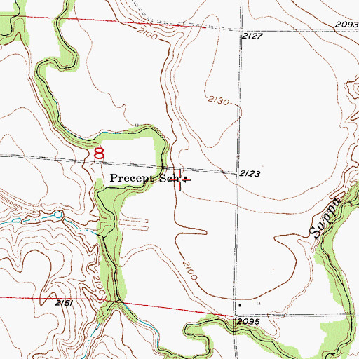 Topographic Map of Precept School, NE