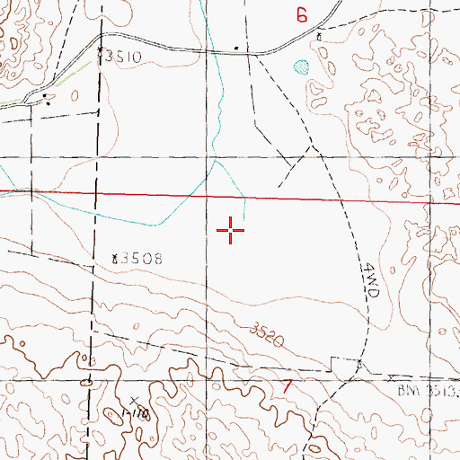 Topographic Map of Proctor Lake, NE