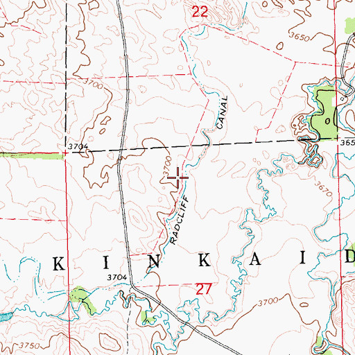 Topographic Map of Radcliffe Canal, NE