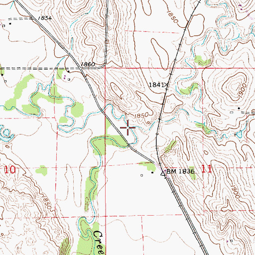 Topographic Map of Rae Creek, NE