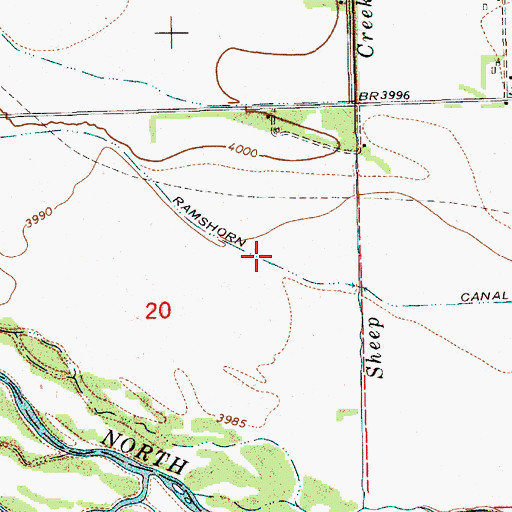 Topographic Map of Ramshorn Canal, NE