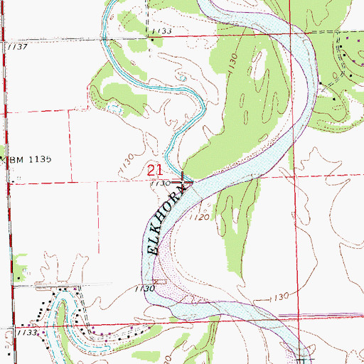 Topographic Map of Rawhide Creek, NE