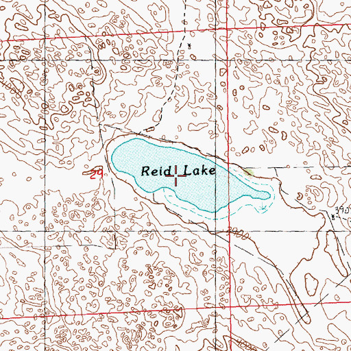 Topographic Map of Reid Lake, NE