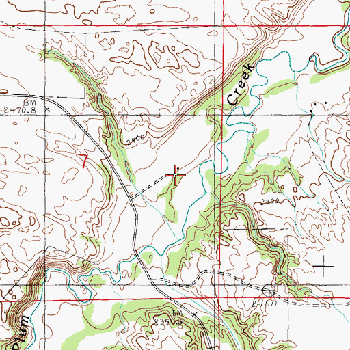 Topographic Map of Reinert Ranch, NE