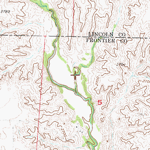 Topographic Map of Richman Canyon, NE