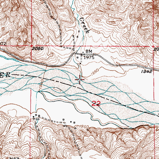 Topographic Map of Rickman Creek, NE