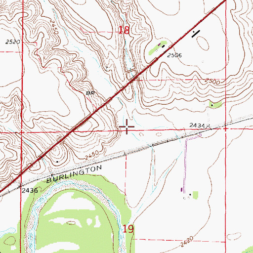 Topographic Map of River Canyon, NE